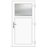 Kunststoff Nebeneingangstür nach Maß "ANTONIA-M" Weiß RAL 9016 beidseitig außen öffnend DIN rechts