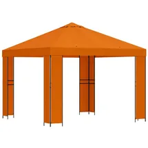 vidaXL Pavillon 3 x 3 m inkl. 4 Seitenteile Orange