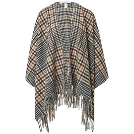 Comma, Indoor-Poncho, beige|mehrfarbig, ONESIZE