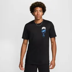 NIKE Herren Fantrikot Dri-FIT Basketball, BLACK, S