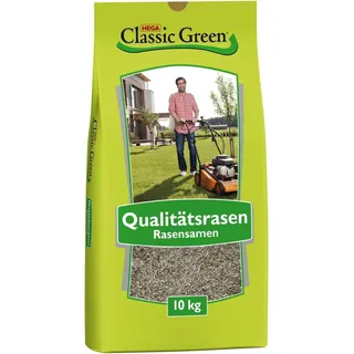 Classic Green Rasensaat Mischung zum Begrünen Rasensaat 10kg| Grassamen | Rasensamen 10kg | Premium Rasensaat | Rasensaat Mischung zum Begrünen | Rasensaatgut | Rasensaat zum Begrünen | Grassamen