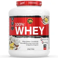 All Stars 100% WHEY PROTEIN 2270g I Eiweiß-Pulver mit Whey-Konzentrat & Isolat I leckeres Low-Fat Powder I hochwertiges Protein-Pulver I cremiger Protein-Shake mit Pina Colada-Flavour