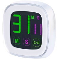 Infactory Magnetischer Küchentimer mit farbigem Touchscreen