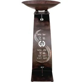 Gilde Schalenständer "Zeitwoge" Metall braun 67773 - Braun