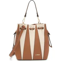 L.Credi Raisa Henkeltasche Polyurethan Beige/Braun