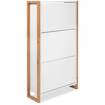 Denver Schuhkipper 70 x 125 x 25 cm weiß / Eiche Artisan