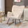 Homcom Schaukelstuhl 98 x 101 x 69 cm Beige mit Relax-Funktion