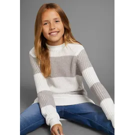Kidsworld Strickpullover "Streifenpullover mit breitem Muster", Mädchen, Gr.