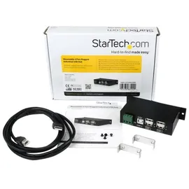 Startech StarTech.com 4 Port Rugged USB Hub 4-Port Industrial USB 2.0 Hub,