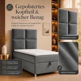 Best For Home Trinity K2 100 x 200 cm Grau