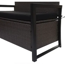 MCW MCW-F39 2er Sitzbank 120 x 60 x 85 cm Grau