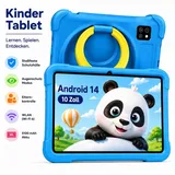 blackview Kinder Tablet 10 Zoll mit Schutzhülle, Android, WLAN, Elternkontrolle Tablet (10.1", 128 GB, Android 14, WLAN (Wi-Fi), Android 14, HD+ Display, 128GB, 5100 mAh,5G WiFi/WIFI 6/Gemini AI) blau