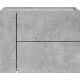 vidaXL Wand-Nachttisch Betongrau 45x30x35 cm