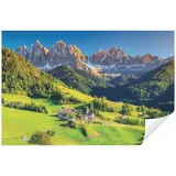 WallArena Fototapete Berge Alpen Landschaft Natur Modern Wohnzimmer Schlafzimmer Wandtapete Vlies Tapete UV-Beständig Montagefertig (VEL (152x104 cm) 1 Bahn)