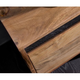 DeLife Design-Lowboard Stonegrace 240 cm Akazie Natur Schiefer 4 Türen, Lowboards