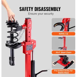 Vevor 4.5 Tonnen KFZ Werkzeug Hydraulischer Federspanner 1 Tonne Nenndruckkraft Federbeinspanner 11-13cm & 14-17cm Federverschluss Federbein Spanne...