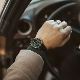 Casio Edifice EFR-575CL-3AEF Leder schwarz 40 mm EFR-575CL-3AEF