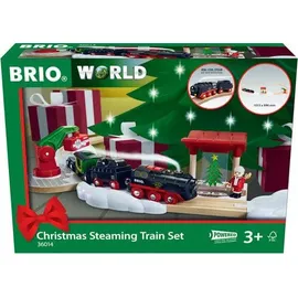 BRIO Batterie-Dampflok Weihnachts-Set (63601400)