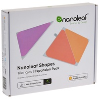 Nanoleaf Shapes Triangle Erweiterungspack, 3 zusätzliche Dreieckigen LED Panels - Smarte Modulare RGBW WLAN 16 Mio. Farben Wandleuchte Innen, Musik & Bildschirm Sync, Funktioniert mit Alexa