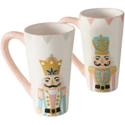 B. 2er Set Jumbobecher Nutsy GRAUE & ROSANE Wimpel - 2023812