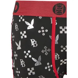 Psd Boxershorts PSD PB MONOGRAM rot / schwarz / weiß XL 1er Pack