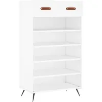 VidaXL Schuhschrank Weiß 60x35x105 cm Holzwerkstoff