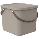 Rotho Albula Aufbewahrungsbox Aufbewahrungsbox 40 l, Beige (40 l)