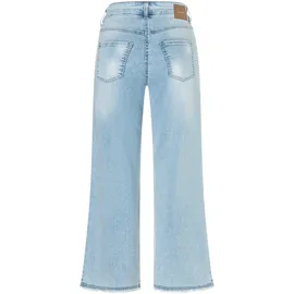 MAC Dream Wide Cropped Jeans in Hellblau-D44