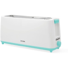 DCook Gallery Toaster mit langem Schlitz, 800 W, Weiß