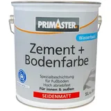 Primaster Zementfarbe und Bodenfarbe 5 l RAL 9010 weiß seidenmatt