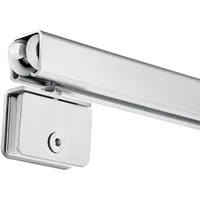 Glas Schiebetürbeschlag Komplettset Glasschiebetür Schiene 1-6.6 m mit Laufrollen Aluminium Laufschienen für Schiebetüren Schiebetürsystem Schrank/Scheunentore Leiser Sanfter Lauf(2.4m/7.9ft)