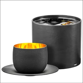 Eisch Cappuccinotasse 0,24 l Gold Schwarz 1 St.