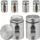 Relaxdays Gewürzstreuer 290 ml Silber unbefüllt