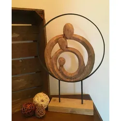 Moritz Skulptur Figur 39x10,5x55cm Familie Kreis Family Zusammenhalt Geschenk Dekofigur
