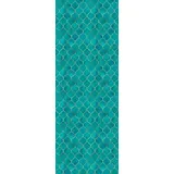 Queence Vinyltapete Aurora 90x300 cm 90 g Blau/Türkis