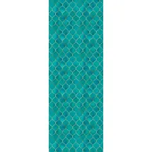 Queence Vinyltapete Aurora 90x300 cm 90 g Blau/Türkis