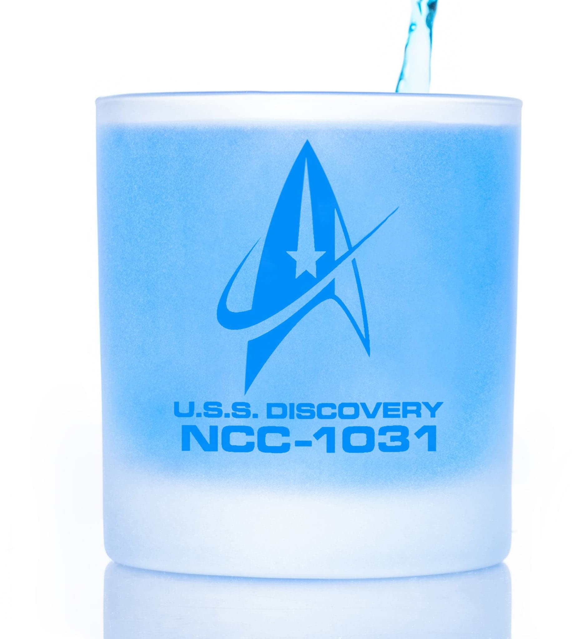 Star Trek Gifts: The Star Trek Discovery Command Badge Whiskey Glass | The Next Generation | Star Trek Beyond and more | Thinkgeek
