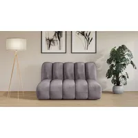 2-Sitzer "Priya Designersofa, moderne Steppung, auch in Bouclé", grau (dunkelgrau), B:155cm H:84cm T:108cm, 100% Polyester, LEGER HOME BY LENA GERCKE, Sofas, gemütlich und modern, B/T/H: 155/108/84 cm