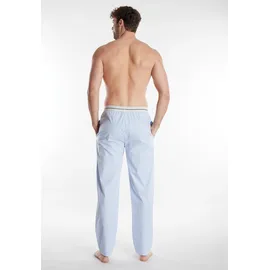 Tom Tailor Pyjamahose TOM TAILOR "Dakota", Herren, Gr. 56, N-Gr, blau, Jersey, Obermaterial: 100% Baumwolle, gestreift, bequem lang, Hosen Pyjamahose, Logobund, Seitentaschen, locker, bequem, atmungsaktiv, elastisch