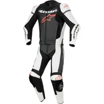 Alpinestars GP Force Lurv Lederkombi - Schwarz/Weiß/Neon-Rot - 50