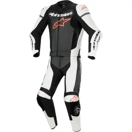 Alpinestars GP Force Lurv Lederkombi - Schwarz/Weiß/Neon-Rot - 50