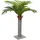 vidaXL Palme Künstlich 6 Blätter 100 cm Grün