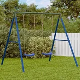 vidaXL Schaukeln mit 4 Haken Blau Stahl