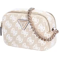 GUESS Damen Umhängetasche Vikky II White Logo
