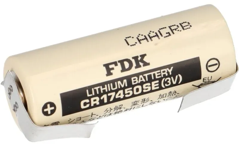 FDK Lithium 3V Batterie CR 17450SE A - Zelle U Lötfahne Temperaturbereich -40 - +85°C