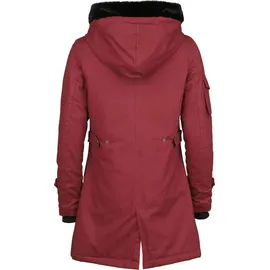 Gothicana by EMP Damen dunkelrote Übergangsjacke leicht gefüttert mit Gehschlitz hinten S - dunkelrot - S