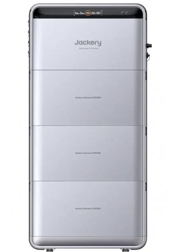 Jackery SolarVault 3 Pro Max mit 3x BP2500 Erweiterungsakku | 10,8 kWh