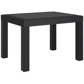 vidaXL Gartentisch Anthrazit 59x47x40 cm PP
