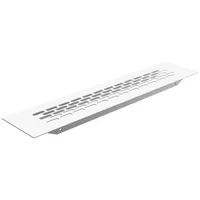 MS Beschläge Aluminium Stegblech 60mm x 245mm ovale Lochung