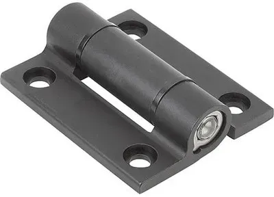 SCHARNIER MIT RASTFUNKTION 55X67, ALUMINIUM SCHWARZ ELOXIERT, A1=38, B1=48 (K1198.556711)
